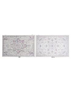 Boîte Décorative DKD Home Decor Multicouleur Bois MDF Ethnique Arabe Compteur (2 Unités)