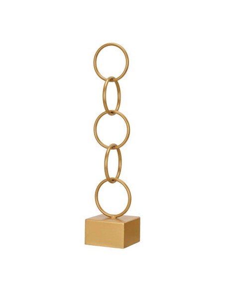Figurine Décorative Anneaux Doré Métal (12,5 x 60,5 x 12,5 cm)