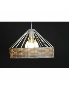 Suspension DKD Home Decor 35 x 35 x 22 cm Noir Métal Rotin 50 W (2 Unités) 2