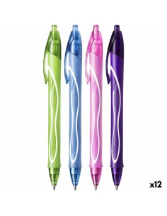 Stylo gel Bic Gel-Ocity Quick Dry 4 Colours 0,3 mm 12 Pièces