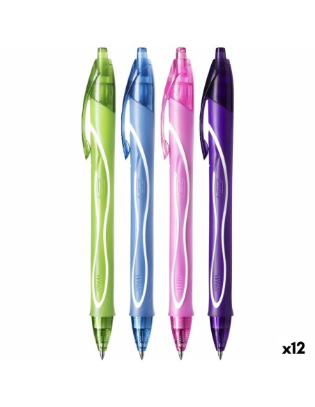 Stylo gel Bic Gel-Ocity Quick Dry 4 Colours 0,3 mm 12 Pièces