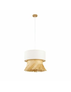 Suspension DKD Home Decor Polyester Bambou (40 x 40 x 39 cm)
