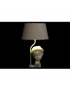 Lampe de bureau DKD Home Decor Rouge Résine Rose clair 220 V 50 W 30 x 30 x 49 cm (2 Unités) 2