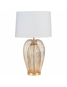 Lampe de bureau DKD Home Decor Métal Blanc 220 V 35 x 35 x 63 cm 50 W (2 Unités) 2