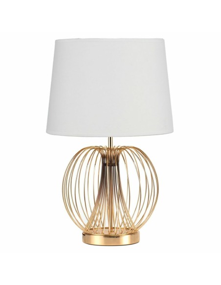 Lampe de bureau DKD Home Decor 32.5 x 32.5 x 52 cm Métal Blanc 220 V 50 W (2 Unités)