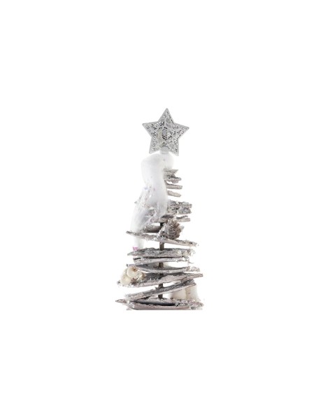 Sapin de Noël DKD Home Decor Naturel Bouleau Enneigé 34 x 34 x 102 cm