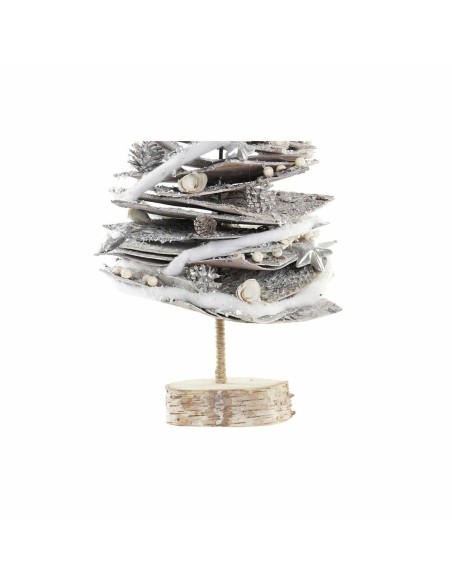 Sapin de Noël DKD Home Decor Naturel Bouleau Enneigé 34 x 34 x 102 cm