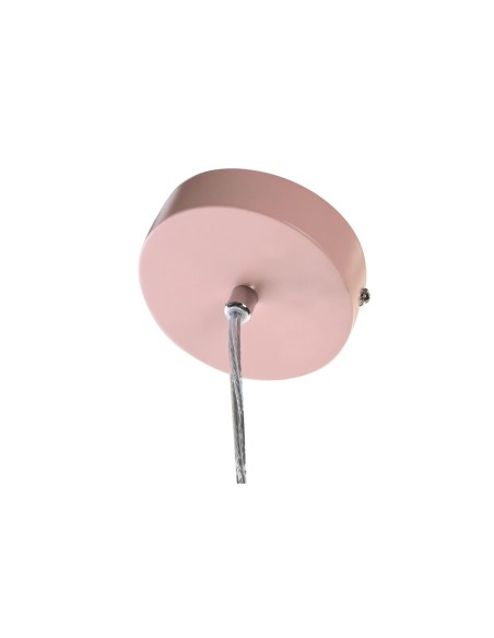 Suspension DKD Home Decor 34 x 34 x 21 cm Argenté Noir Gris Rose Métal Blanc 50 W 60 W Pin