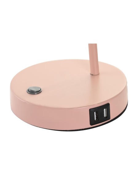 Lampe de bureau DKD Home Decor 22 x 15 x 46 cm Verre Argenté Noir Gris Rose Métal Blanc 220 V 40 W 25 W 4 Pièces
