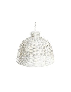 Suspension DKD Home Decor Blanc Doré Fer 50 W 51 x 51 x 38 cm