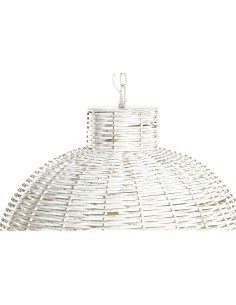 Suspension DKD Home Decor Blanc Doré Fer 50 W 51 x 51 x 38 cm 2