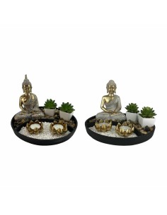 Figurine Décorative DKD Home Decor 26 x 26 x 18 cm Oriental Jardin (2 Unités)