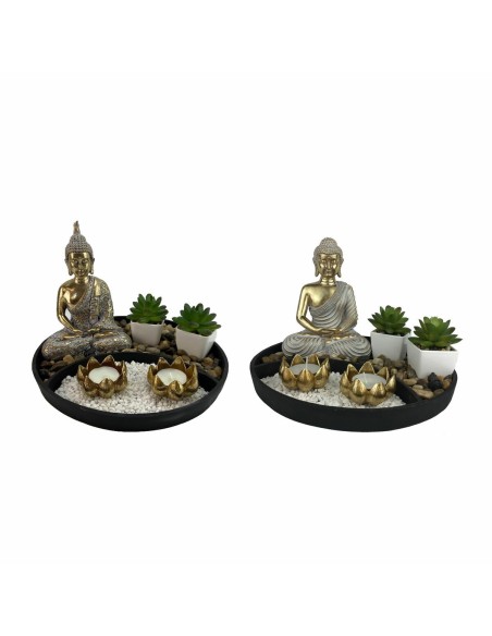 Figurine Décorative DKD Home Decor 26 x 26 x 18 cm Oriental Jardin (2 Unités)