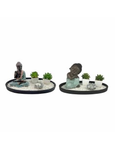 Figurine Décorative DKD Home Decor 32 x 16,5 x 15,5 cm Oriental Jardin (2 Unités)