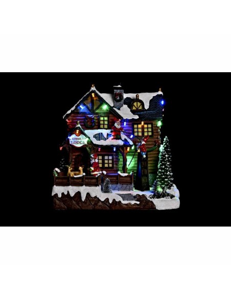 Décoration DKD Home Decor Mouvement Lumière LED Musical Multicouleur Résine 25,5 x 21 x 25 cm (3 Unités)