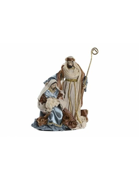 Crèche de Noël DKD Home Decor Bleu Doré 48 x 28 x 90 cm