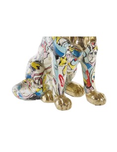 Figurine Décorative DKD Home Decor Doré Lion Résine Multicouleur Moderne (21 x 14,5 x 27 cm) (15 x 21 x 27 cm) 2