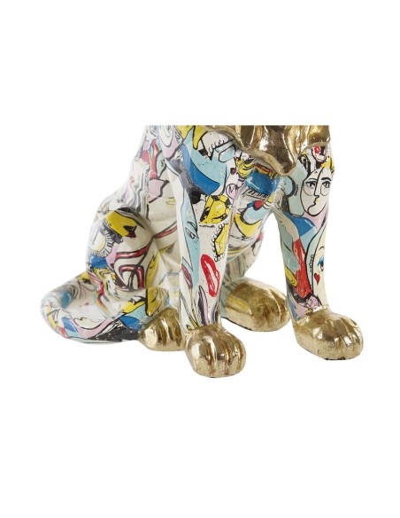 Figurine Décorative DKD Home Decor Doré Lion Résine Multicouleur Moderne (21 x 14,5 x 27 cm) (15 x 21 x 27 cm)