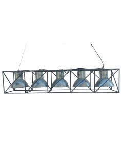 Suspension DKD Home Decor Multiposition 115 x 24 x 24 cm Noir Gris Métal 50 W
