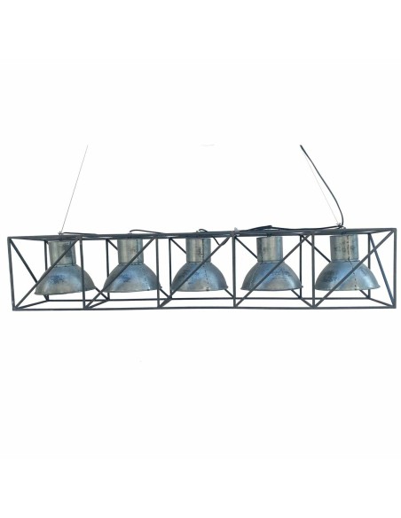 Suspension DKD Home Decor Multiposition 115 x 24 x 24 cm Noir Gris Métal 50 W