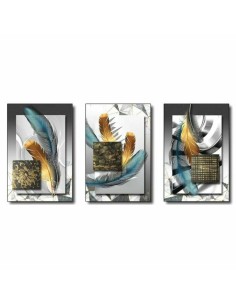 Cadre DKD Home Decor Moderne (53 x 3,5 x 73 cm) (3 Unités)