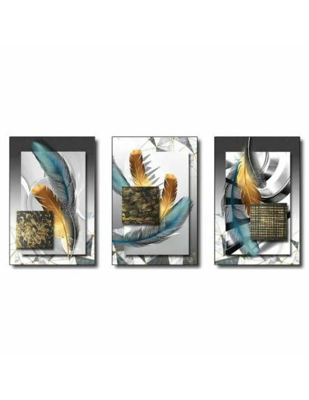 Cadre DKD Home Decor Moderne (53 x 3,5 x 73 cm) (3 Unités)