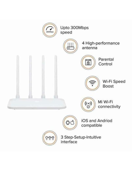 Router Xiaomi ‎DVB4224GL 300 Mbps Blanc