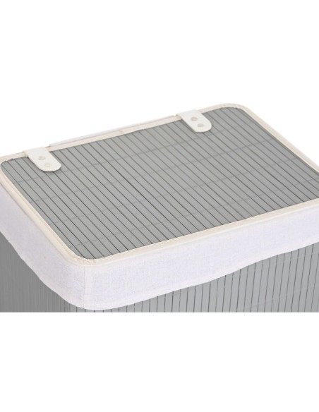 Lot de paniers DKD Home Decor Gris foncé Bambou 40 x 30 x 46 cm (5 Pièces) (6 Pièces)