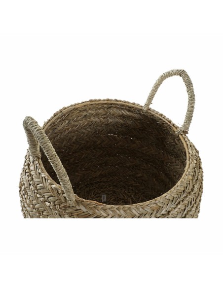 Panier décoratif DKD Home Decor Naturel Herbier marin Boho 40 x 40 x 30 cm