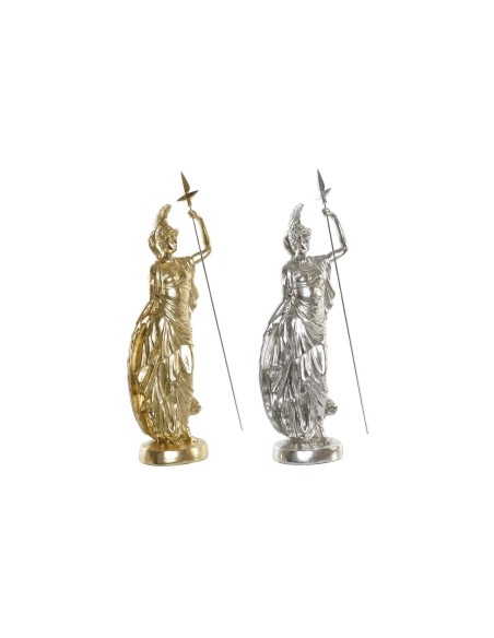 Figurine Décorative DKD Home Decor 16,5 x 10,5 x 50 cm Argenté Doré Néoclassique (2 Unités)