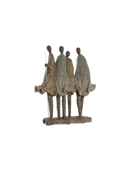 Figurine Décorative DKD Home Decor Africaine Résine Multicouleur (33,5 x 14,5 x 41 cm)