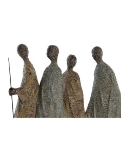 Figurine Décorative DKD Home Decor Africaine Résine Multicouleur (33,5 x 14,5 x 41 cm) 2