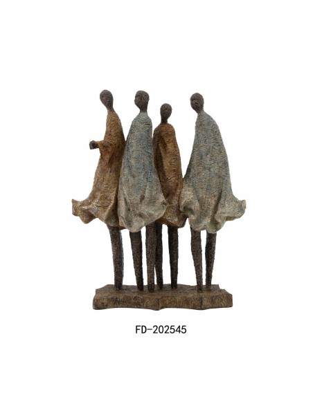 Figurine Décorative DKD Home Decor Africaine Résine Multicouleur (33,5 x 14,5 x 41 cm)