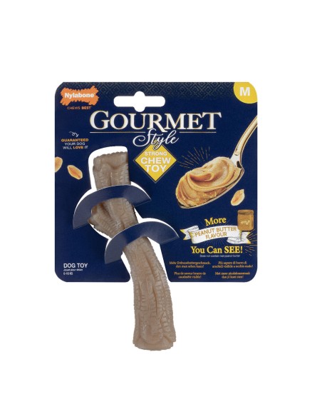 Jouet pour chien Nylabone Marron Beurre de cacahuètes M