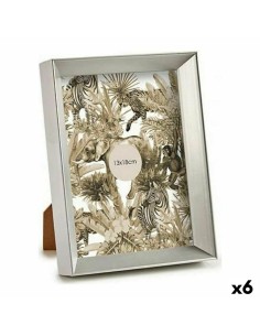 Cadre photo Argenté Plastique verre (15,2 x 3,5 x 20,2 cm) (6 Unités)