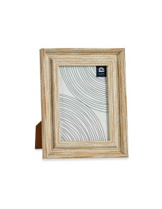 Cadre photo Verre Doré Bois Marron Plastique (19 x 2 x 24 cm) (6 Unités) 2