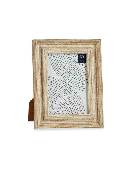 Cadre photo Verre Doré Bois Marron Plastique (19 x 2 x 24 cm) (6 Unités)