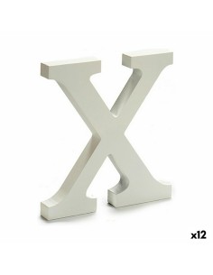 Lettre Pincello X Blanc 1,8 x 21 x 17 cm (12 Unités)