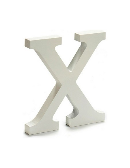 Lettre Pincello X Blanc 1,8 x 21 x 17 cm (12 Unités)
