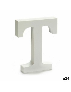 Lettre Pincello T Blanc 2 x 16 x 14,5 cm (24 Unités)