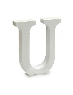 Lettre Pincello U Blanc 2 x 16 x 14,5 cm (24 Unités) 2