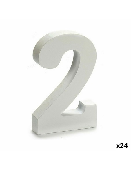 Numéro Pincello 2 Blanc 2 x 16 x 14,5 cm (24 Unités)