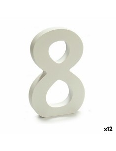 Numéro Pincello 8 Blanc 1,8 x 21 x 17 cm (12 Unités)