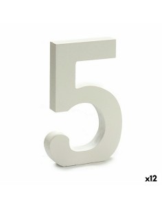 Numéro Pincello 5 Blanc 1,8 x 21 x 17 cm (12 Unités)