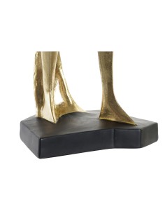 Figurine Décorative DKD Home Decor Musique 20 x 12 x 41,5 cm Ballerine Doré Romantique (3 Unités) 2
