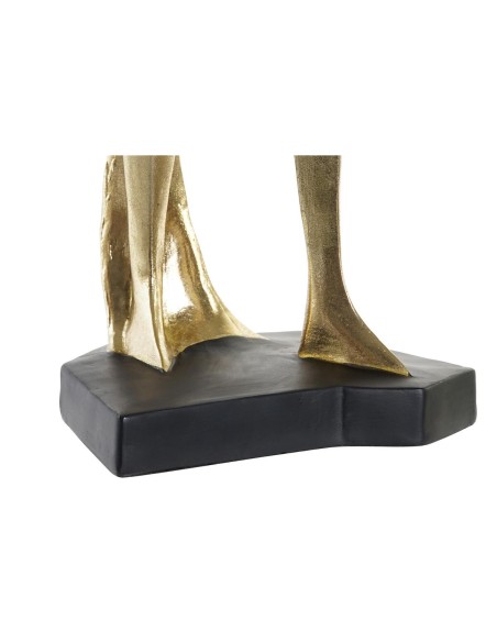 Figurine Décorative DKD Home Decor Musique 20 x 12 x 41,5 cm Ballerine Doré Romantique (3 Unités)