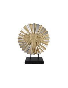 Figurine Décorative DKD Home Decor 47 x 18 x 56,5 cm Eléphant Doré