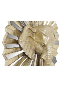 Figurine Décorative DKD Home Decor 47 x 18 x 56,5 cm Eléphant Doré 2