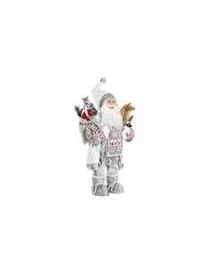 Décorations de Noël DKD Home Decor Blanc Rouge Gris Père Noël 32 x 20 x 64 cm