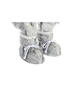 Décorations de Noël DKD Home Decor Blanc Rouge Gris Père Noël 32 x 20 x 64 cm 2